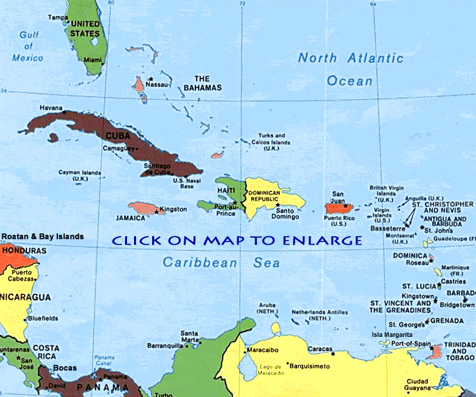 Map Of Caribbean In Spanish. Submitted by Damian, Dominican